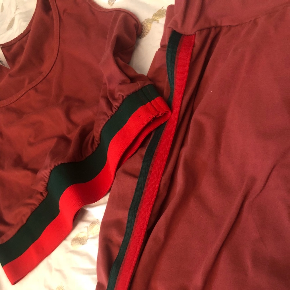 Burgundy 2 piece set